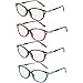 Reading Glasses Women - 4 pack Readers - Stylish, Comfortable Ladies Designer Readers, Magnification Strength +3.50