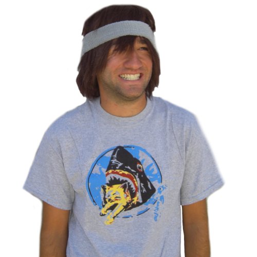 Saul Silver Shark Eating Kitten T-Shirt Pineapple Express Costume James Franco- Buy Online in 
