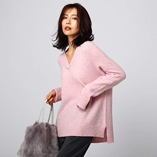 Amazon アンタイトル チャームストレッチvネックニット ベビーピンク 071 02 M セーター 通販
