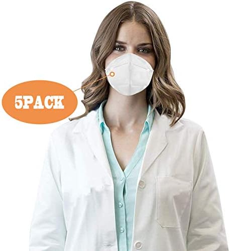 Non-Toxic Disposable Paint Sanding Dust Particulate Respirators (5 pack)