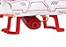 World Tech Toys Striker-X HD Camera Drone 2.4Ghz 4.5Ch HD Picture/Video Camera RC Quadcopter Vehicle, Red/White, 12 x 12 x 2.75