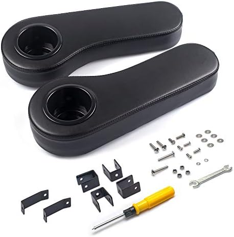 NOKINS Golf Cart Rear Seat Kit Arm Rests Set with Cup Holder,Increase Support Frame,Prevent Tilting,No Drilling,for Club Car EzGo Yamaha NOKINS Golf Cart Rear Seat Kit Arm Rests Set with Cup Holder,Increase Support Frame,Prevent Tilting,No Drilling,for Club Car EzGo Yamaha