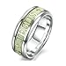 fashionlife2018 Luminous Christians Jesus Cross Ring Glowing Titanium Fluorescent Ring Ornaments Gift For Men Women Ring