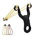 FREEHAWK High Velocity Hunting Slingshot, Hunting Slingshot with 2Pcs Rubber Bands and Premium Grip Slingshot for Adult Leisure Outdoor Hunting Competition of Fowling and Fishing Sling Shot (Black)