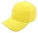 QML Plain Baseball Blank Hat Solid Color Velcro Adjustable ( 30 Colors ) (YELLOW)