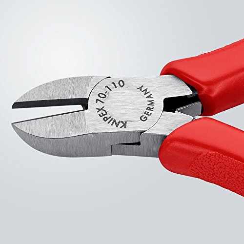 Knipex Seitenschneider schwarz atramentiert, mit Kunststoff überzogen 110 mm 70 11 110 – Bild 7