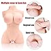 Japanese Life-Sized Adult Toy Women Torso Sex Doll for Men Male Masturbator Pussy Ass with Skeleton-3D Lifelike Sex Toys with Vagina and Anal TPE Doll Silicone Doll for Male with D-Cup Breast Play Fun