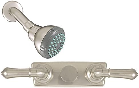 Empire Brass U-YNN54N-E RV Concealed Tub/Shower Valve with Teapot Handles and Shower Head - 4", Brushed Nickel, Brown