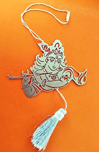 The Metal Artisan Stainless Steel Car Hanging Laser Cut Accessory Krishna