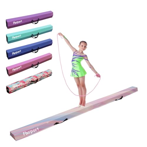 FBSPORT Schwebebalken Kinder 270cm Faltbar Turnbalken für Zuhause Training