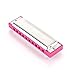 Yodel Baby Child Beginners Girls Pink Toy 10 Tremolo Hole Harmonica C polyphony Tone Harmonica Blues Harmonica