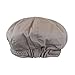 Lightweight Ivy Newsboy Cabbie Hat w/ Braided Trim, Irish Fiddler Cap, Grey, One Size