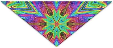 YouDeFangA Chaos Mixing Storm Color Dogs Birthday Bandana Scarf,washable Puppy Cat Neckerchief,triangle Bibs Accessory For Small Pet - Great Gift Idea