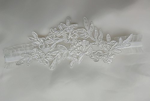 Wedding garters for bride and bridesmaid bridal garter lace (ivory)