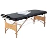 Sierra Comfort All Inclusive Portable Massage Table, Black