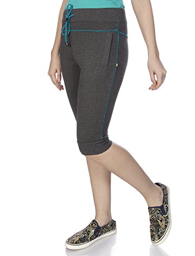 goldstroms women's solid polo yoga/sports capri