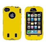 Body Armor for iPhone 4 / 4th Generation - Yellow & Black