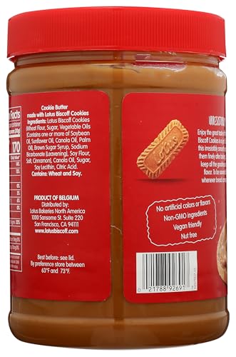 LOTUS BISCOFF COOKIE BUTTER 56 OZ (3.5 LB) JAR
