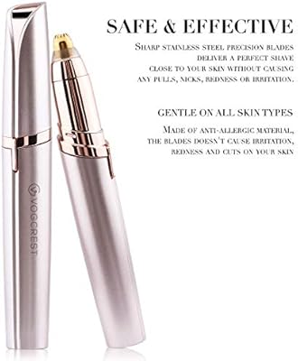 eyebrow hair remover vogcrest electric painless eyebrow trimmer epilator for women