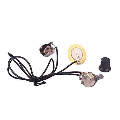 ROSENICE Pickup Wiring Kit for Cigar Box Guitars and Acoustic Instruments - Thumbnail 4
