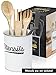 Farmhouse Utensil Holder - Perfect For Large Cooking Tools Like Spatulas - Retro Kitchen Utensil Holder Adds A Unique Vintage Decor Style To Every Kitchen