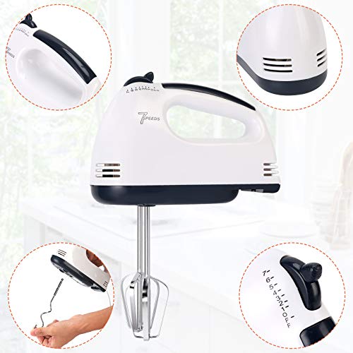 [Upgrade]Hand Held Mixer Electric Kitchen Whisk Portable Hand Mixer 7