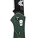 Benchmade - 940, EDC Manual Open Folding Knife Made in USA, Reverse Tanto Blade, Serrated Edge, Coated Finish, Green Handle