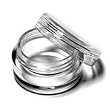 50 Clear Plastic Cosmetic Sample Containers - 5 Gram