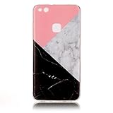 Huawei P10 Lite Case, Glossy Marble Pattern Slim Hard Soft Silicone Back Case Cover Fit for Huawei P10 Lite (Three colour)