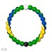 Lokai Wear Your World Cause Bracelet, Blue/Green/Yellow, 6