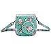 Yoption Instant Camera Case Compatible with Instax Mini 12/11/9/8/8+, PU Leather Camera Bag with Pocket and Adjustable Shoulder Strap (Floral)
