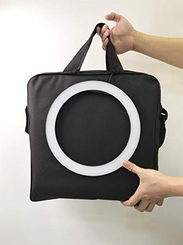 Lighting Equipment Ring Light Carrying Bag 13.8x13.8x2.4 inches for Light Stand, Tripod, LED Light and Other Accessories - Thumbnail 3
