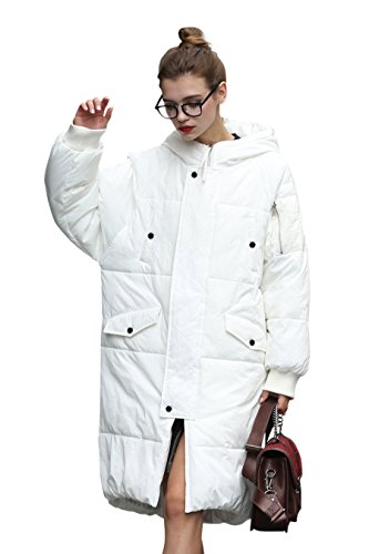 Winter Jacket Coat Women Anorak Long White Puffer Down Coat