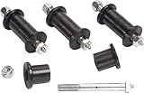 Daystar, Jeep YJ Wrangler Greasable Bolt and Bushing Kit Front and Rear Main Eyes Only, fits 1987 to 1996 4WD, KJ02023BK, Made in America