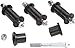 Daystar, Jeep YJ Wrangler Greasable Bolt and Bushing Kit Front and Rear Main Eyes Only, fits 1987 to 1996 4WD, KJ02023BK, Made in America