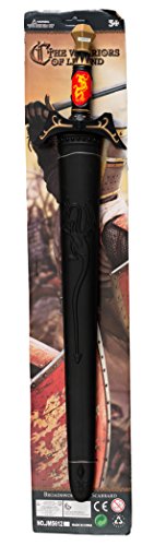 Loftus Adult Medieval Samurai Warrior Sword, Silver Black, One Size (27") - Image 3