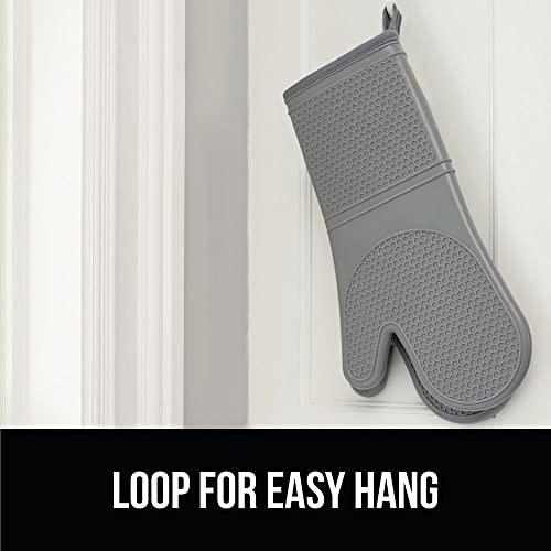 Gorilla Grip Heat and Slip Resistant Silicone Oven Mitts Set, Soft