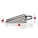 SleekStopper Decorative Stainless Steel Door Stopper with Rubber Treads and Metal Handle