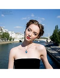 PAULINE&MORGEN - Collares para mujer con cristales de joyería y caja de regalo, sin níquel, prueba SGS aprobada para mujeres y amigas