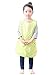 Plie Kids Painting Apron – Waterproof Art Smock for Toddlers & Preschoolers, Messy Play, Baking, Crafts, Cooking, Sensory Activities, Mealtime (Ages 1–10), Yellow Dot (01-L)