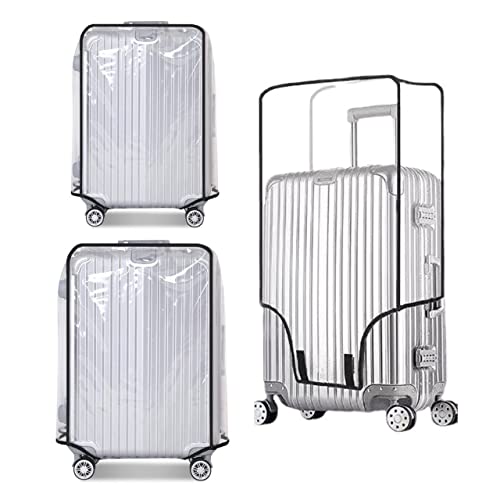 Clear PVC Luggage Cover Protectors - Transparent Waterproof Suitcase Sleeve for 20