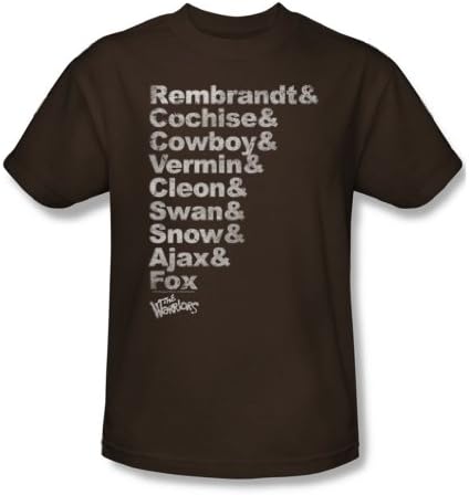 Warriors - Mens Roster T-Shirt In Coffee, X-Large, Coffee