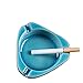 YOURNELO Ceramic Blue Triangle Cigarette Ashtray