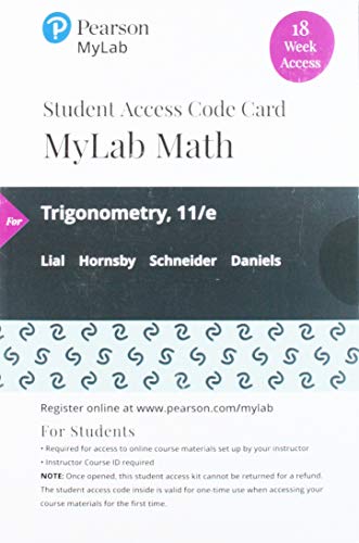 Trigonometry Access Code