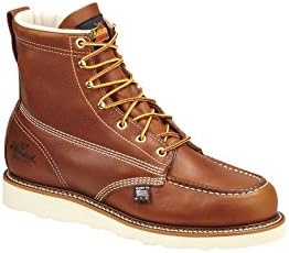 Thorogood Men's 6" Safety Moc Toe Tobacco Boot 10.5 D - Medium