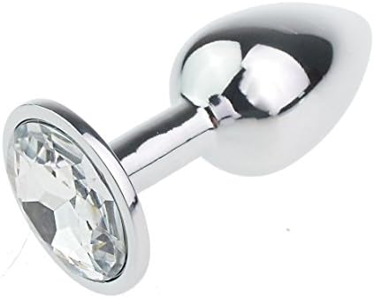 LadySG Large of Size Jeweled Beginners Butt Plug Funny Love Games Personal Massager for Lover (Diamond)