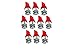 ABN Red LED Bulb 10-Pack, 5-SMD, 12V, T10, 194 168 2825 – LED for Cars, RVs, Landscapes, and More