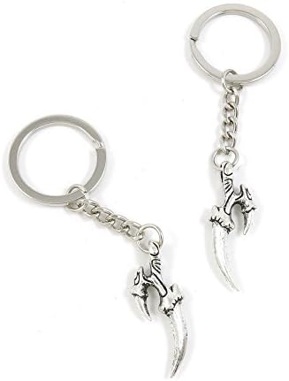 20 Pieces Keyring Key Ring H7JY6 Eagle Claw Talon Keychain Automotive Car Door Key Tags Findings Charms Chains