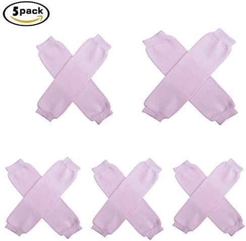 LiY Super Solids - Solid Color Leg Warmers - One Size - Baby, Toddler, Boy, Girl (Pink)