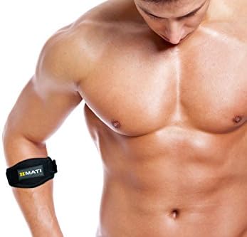 Tennis / Golfer's Elbow Brace (Set of 2 Compression Pads with Straps) BONUS eBook Guide - Premium Support Arm Splint Band Sleeve Wrap Best for Men and Women Pain Relief from Epicondylitis Tendinitis